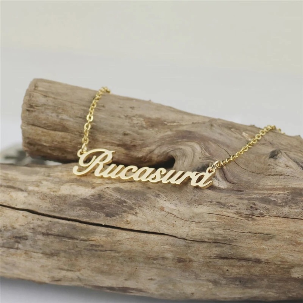 Personalized cursive name necklace
